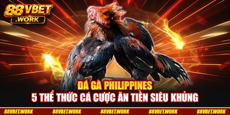 Đá Gà Philippines: 5 Thể Thức Cá Cược Ăn Tiền Siêu Khủng